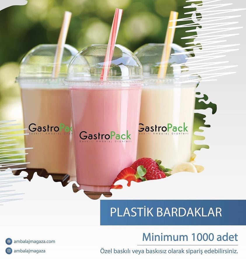  Baskılı Pet Bardak