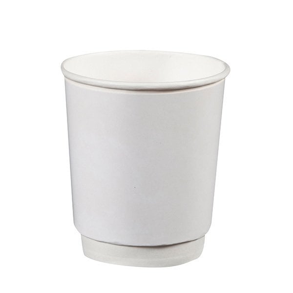 8 oz Çift Katlı Beyaz Karton Bardak 500 Adet
